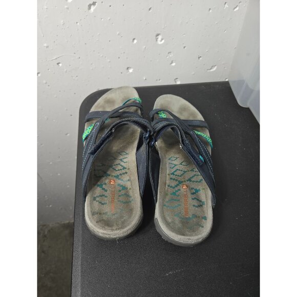 Merrell Womens Navy Blue Terran Slide II Sandal Size 7 Strappy Outdoor Hiking - Picture 4 of 10